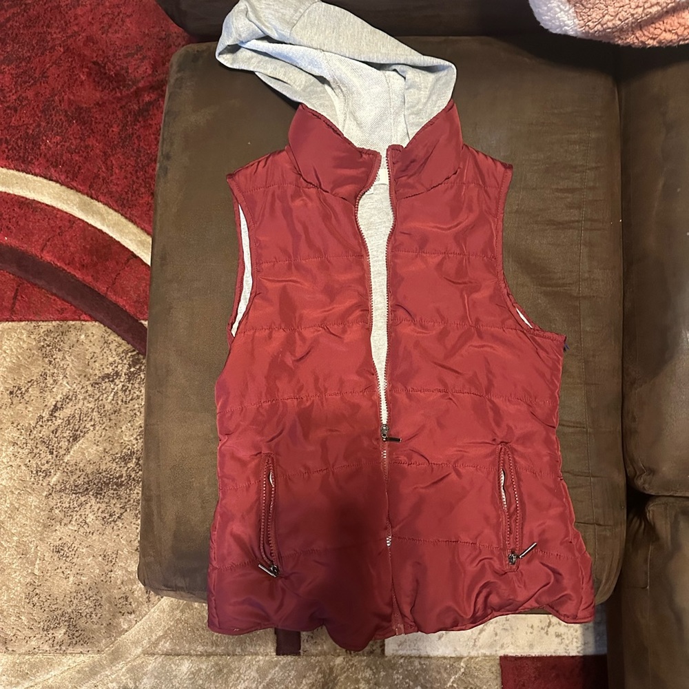 Puffer Vest with Hood (Small)